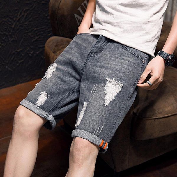 summer thin casual denim shorts men hole fashion knee length slim retro black size 26-35 men's jeans, Blue
summer thin casual denim shorts men hole fashion knee length slim retro black size 26-35 men's jeans, Blue