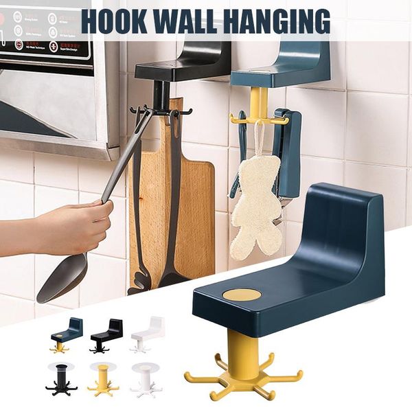 hooks & rails rotatable hook with 6 punch-universal hanger hanging gadgets storage accessory for bathroom wall kitchen hk3
hooks & rails rotatable hook with 6 punch-universal hanger hanging gadgets storage accessory for bathroom wall kitchen hk3