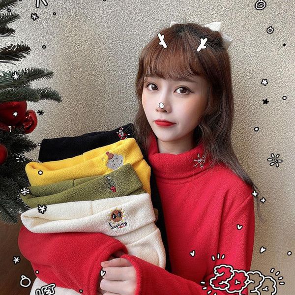 t-shirts women winter all-match warm turtleneck embroidery womens christmas thickening student korean harajuku women's t-s, White
t-shirts women winter all-match warm turtleneck embroidery womens christmas thickening student korean harajuku women's t-s, White