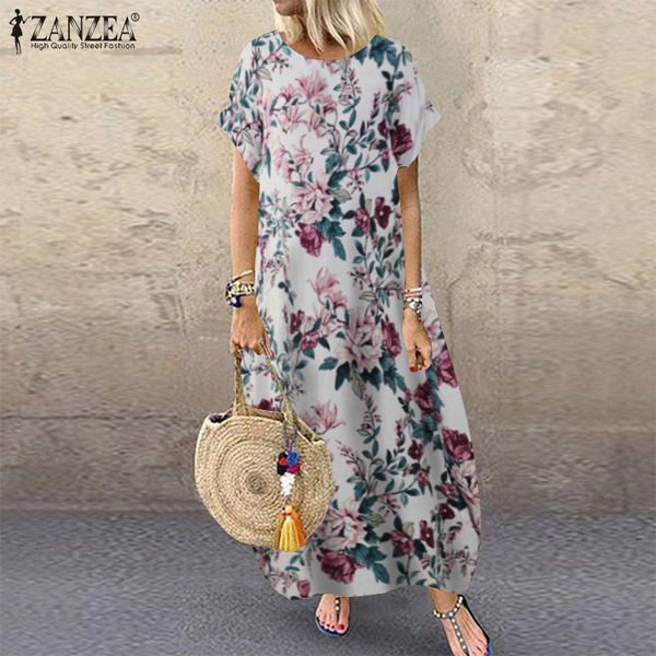 2021zanzea 2021 fashion summer beach dress womens printed sundress casual short sleeve maxi vestidos female floral robe oversized, Black;gray
2021zanzea 2021 fashion summer beach dress womens printed sundress casual short sleeve maxi vestidos female floral robe oversized, Black;gray