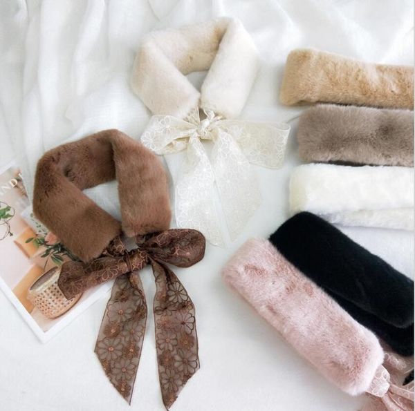 scarves women fashion soft faux fur scarf lace bowknot plush collar neck warmer winter shawl wrap girl children muffler 2021, Blue;gray
scarves women fashion soft faux fur scarf lace bowknot plush collar neck warmer winter shawl wrap girl children muffler 2021, Blue;gray