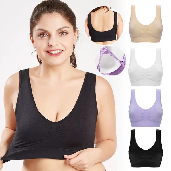 bras seamless women wireless bra padded sports tube crop u-shaped back breathable simple lingerie bralette underwear, Red;black
bras seamless women wireless bra padded sports tube crop u-shaped back breathable simple lingerie bralette underwear, Red;black