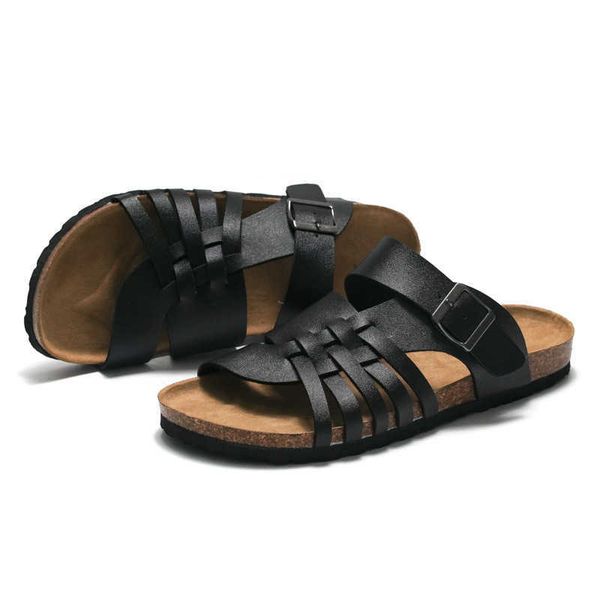 elling brand summer men sandals leather outdoor soft cork flip flops male wedding roman sandalies classic light beach slippers designer luxu, Black
elling brand summer men sandals leather outdoor soft cork flip flops male wedding roman sandalies classic light beach slippers designer luxu, Black