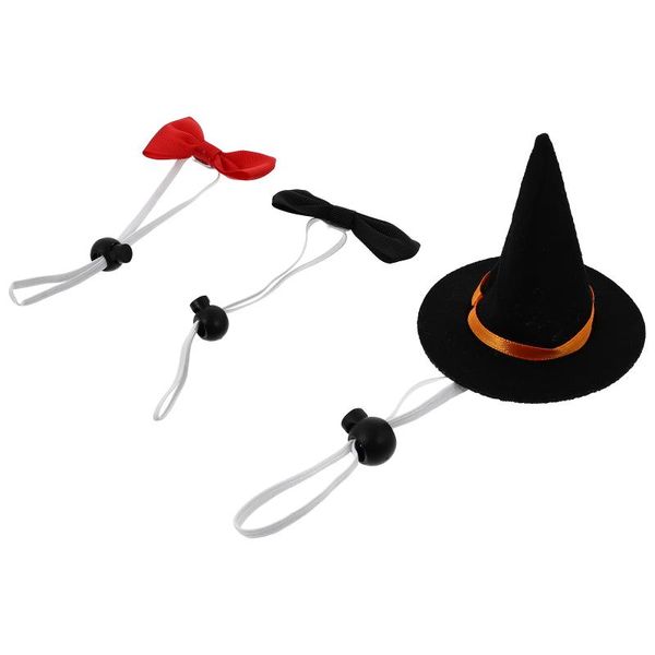 cat costumes 1 set of pet hat bowtie elastic dog witch neck ornament