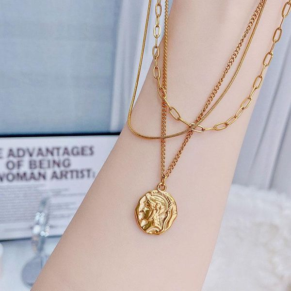 chains 14k real gold plating necklace shine temperament human head personalized exquisite luxury necklaces glamour jewelry, Silver
chains 14k real gold plating necklace shine temperament human head personalized exquisite luxury necklaces glamour jewelry, Silver