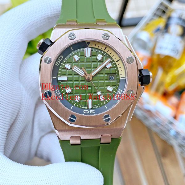 5 colors mens wristwatches 42 mm 15720 15710 18k rose gold asia 2813 automatic mechanical rubber bands strap mens watch watches, Slivery;brown
5 colors mens wristwatches 42 mm 15720 15710 18k rose gold asia 2813 automatic mechanical rubber bands strap mens watch watches, Slivery;brown