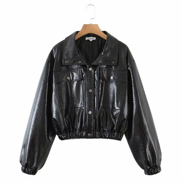 women's down & parkas 2021 autumn winter black pu leather women coat cotton quilted warm loose jackets outerwear lapel short biker jack
women's down & parkas 2021 autumn winter black pu leather women coat cotton quilted warm loose jackets outerwear lapel short biker jack