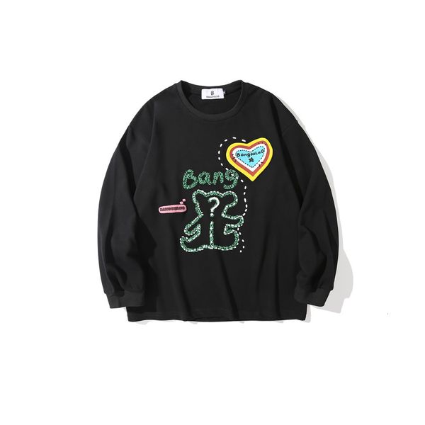 sweatshirts cartoon fun foam printed sweater mens street fashion brand loose round neck long sleeve lazy style pullover hoodie, Black
sweatshirts cartoon fun foam printed sweater mens street fashion brand loose round neck long sleeve lazy style pullover hoodie, Black
