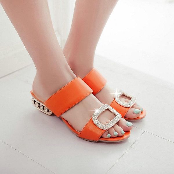 slippers summer -selling low-heel color heels women sandals one-shaped square buckle fancy diamond lady shoes, Black
slippers summer -selling low-heel color heels women sandals one-shaped square buckle fancy diamond lady shoes, Black