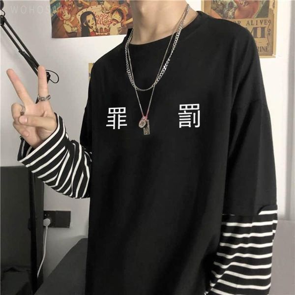 men's t-shirts harajuku anime tokyo revengers hanma shuuji letter print fashion cartoon summer casual long sleeve men t shirt, White;black
men's t-shirts harajuku anime tokyo revengers hanma shuuji letter print fashion cartoon summer casual long sleeve men t shirt, White;black