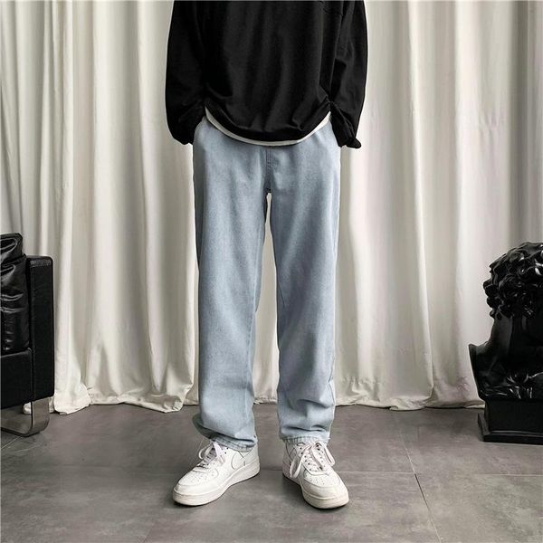 men's jeans wide leg straight tube loose and versatile retro drape pants hip hop streetwear, Blue
men's jeans wide leg straight tube loose and versatile retro drape pants hip hop streetwear, Blue