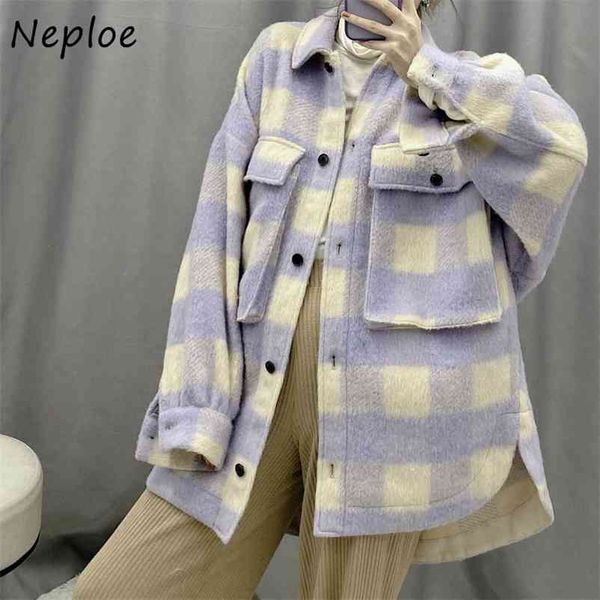 fashion simple panelled plaid patchwork women blouse loose warm shirt coats turn-down collar single breasted jackets 210422, Black;brown
fashion simple panelled plaid patchwork women blouse loose warm shirt coats turn-down collar single breasted jackets 210422, Black;brown