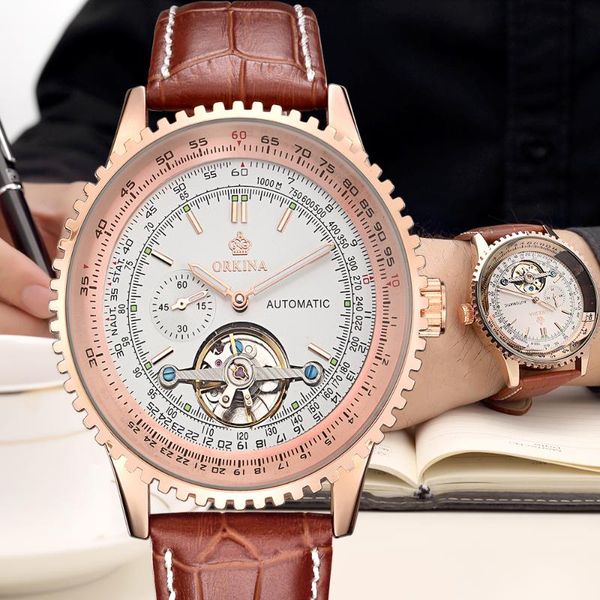 wristwatches orkina mechanical men wrist watches rose gold gear case tourbillon fashion design large dial luxury automatic for, Slivery;brown
wristwatches orkina mechanical men wrist watches rose gold gear case tourbillon fashion design large dial luxury automatic for, Slivery;brown