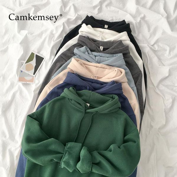 women's hoodies & sweatshirts velvet thicken hooded women casual solid long sleeve loose pullovers female harajuku green blue autumn, Black
women's hoodies & sweatshirts velvet thicken hooded women casual solid long sleeve loose pullovers female harajuku green blue autumn, Black