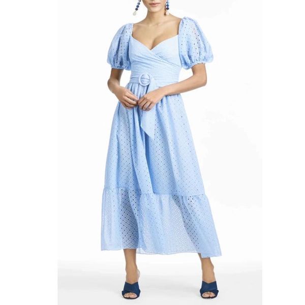 casual dresses 2021 designer fashion summer hollow out dress solid elegant women runway design party, Black;gray
casual dresses 2021 designer fashion summer hollow out dress solid elegant women runway design party, Black;gray