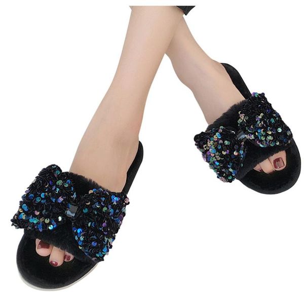 slippers shoes fashion wool warm flat heels bowknot slipper zapatos de mujer 2021, Black
slippers shoes fashion wool warm flat heels bowknot slipper zapatos de mujer 2021, Black