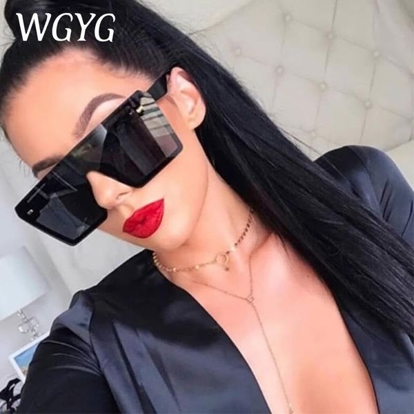 oversized square sunglasses female 2021 fashion flat red and black transparent lens sunshade uv400, White;black
oversized square sunglasses female 2021 fashion flat red and black transparent lens sunshade uv400, White;black