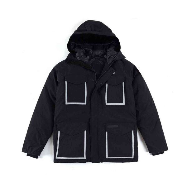 canadian men's designer hooded down jacket pocket luminous strip thickened parka coat mov joint edition pilot goose multicolor xs-xxl s, Black
canadian men's designer hooded down jacket pocket luminous strip thickened parka coat mov joint edition pilot goose multicolor xs-xxl s, Black