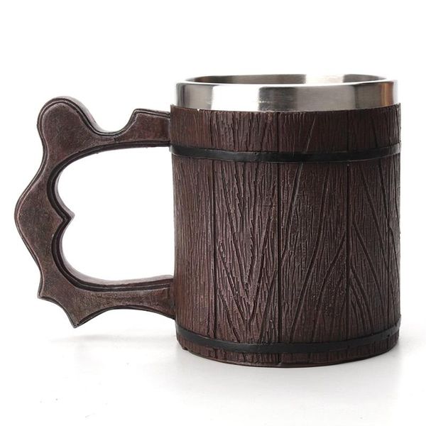 wood beer mug 450ml simulation wooden barrel office general resin stainless steel liner water cup greeting cards
wood beer mug 450ml simulation wooden barrel office general resin stainless steel liner water cup greeting cards