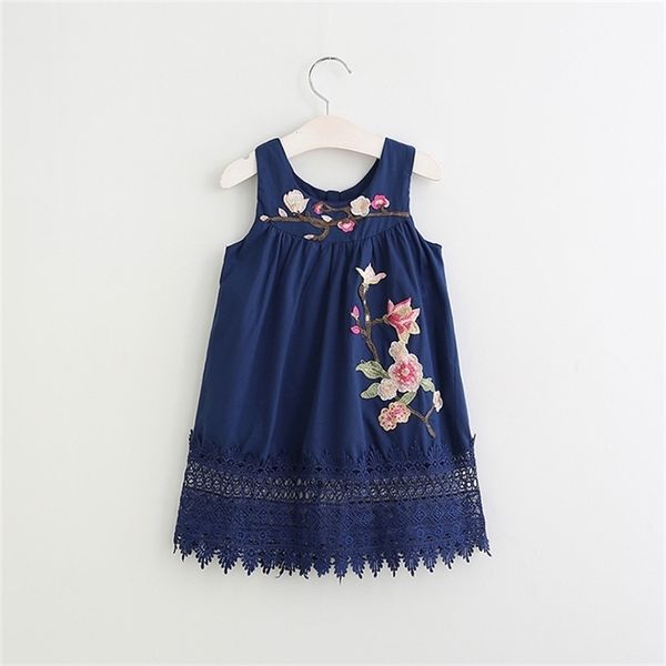 dress summer costume for girls children's es sleeveless floral embroidery kid clothes girl 210528, Red;yellow
dress summer costume for girls children's es sleeveless floral embroidery kid clothes girl 210528, Red;yellow