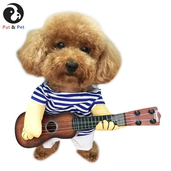 pet clothes funny singer puppy costume dog cat playing guitar fancy halloween cosplay party christmas gift costumes
pet clothes funny singer puppy costume dog cat playing guitar fancy halloween cosplay party christmas gift costumes