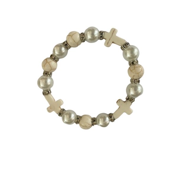 new pearl, pine, stone, cross, beaded bracelet, black bracelet
new pearl, pine, stone, cross, beaded bracelet, black bracelet