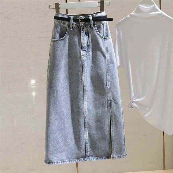 light blue high waist denim womens skirts mid length summer slimming slit sheath a line, Black
light blue high waist denim womens skirts mid length summer slimming slit sheath a line, Black