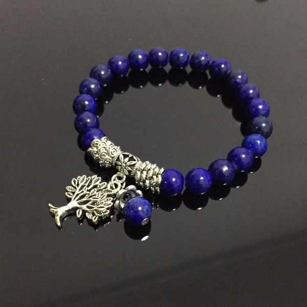 charm bracelets reiki healing natural stone lapis lazuli flower tree bracelet mala beads meditation energy bangles, Golden;silver
charm bracelets reiki healing natural stone lapis lazuli flower tree bracelet mala beads meditation energy bangles, Golden;silver