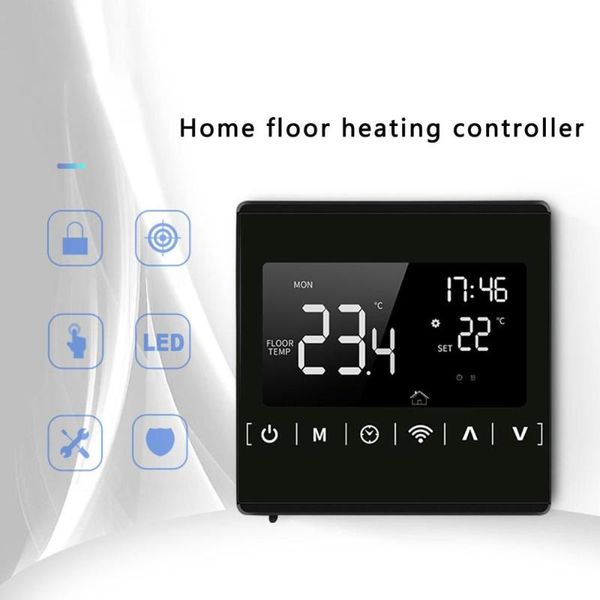 smart home control wifi floor heating thermostat lcd touch screen electric intelligent temperature controller voice
smart home control wifi floor heating thermostat lcd touch screen electric intelligent temperature controller voice