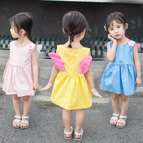 girl's dresses baby girls toddler sleeveless wing flower clothes kids summer princess dress children party ball pageant outfit, Red;yellow
girl's dresses baby girls toddler sleeveless wing flower clothes kids summer princess dress children party ball pageant outfit, Red;yellow