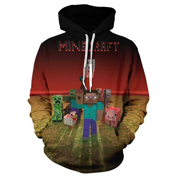 new personality fashion minecraft 3d digital green light pattern men's hooded sweater long-sleeved sweater loose, comfortable and soft, White;black
new personality fashion minecraft 3d digital green light pattern men's hooded sweater long-sleeved sweater loose, comfortable and soft, White;black