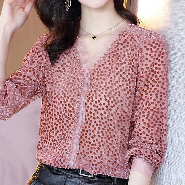 long sleeve blouse women blusas mujer de moda ruffles v-neck dot chiffon blouse shirt women women blouses blusa e179 210602, White
long sleeve blouse women blusas mujer de moda ruffles v-neck dot chiffon blouse shirt women women blouses blusa e179 210602, White