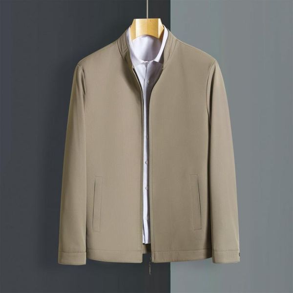 men's jackets spring autumn mature men smart casual jacket navy blue beige stand collar zipper front middle aged man leisure coat daily, Black;brown
men's jackets spring autumn mature men smart casual jacket navy blue beige stand collar zipper front middle aged man leisure coat daily, Black;brown
