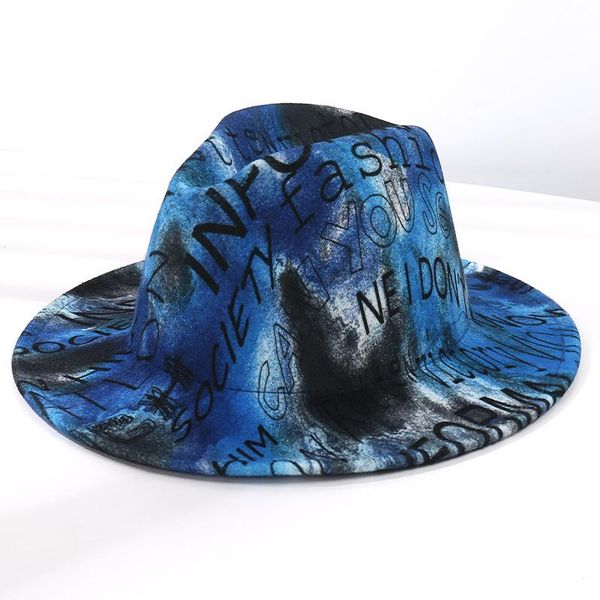 stingy brim hats winter lady elegant british vintage woolen feodora jazz girl women thick warm letter printed sombrero hombre, Blue;gray
stingy brim hats winter lady elegant british vintage woolen feodora jazz girl women thick warm letter printed sombrero hombre, Blue;gray