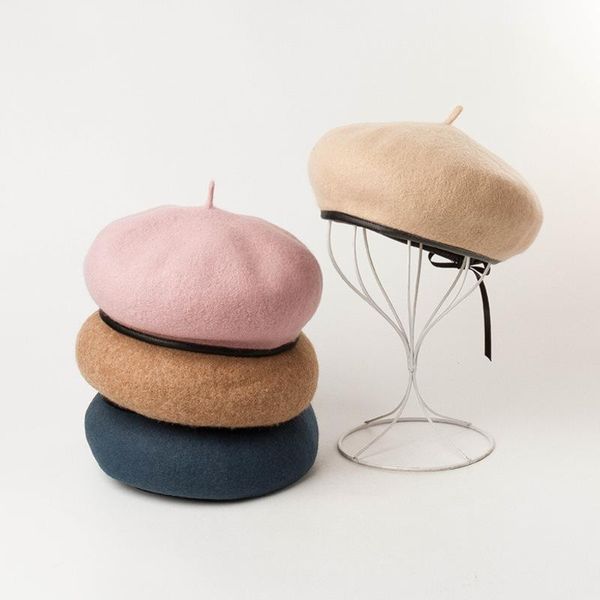 berets 01909-hh0175 wool solid pu brim beret cap men women leisure pumpkin hat, Blue;gray
berets 01909-hh0175 wool solid pu brim beret cap men women leisure pumpkin hat, Blue;gray