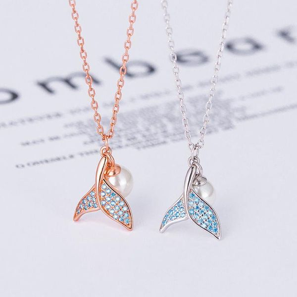 s925 sterling silver necklace female pearl mermaid tail necklace korean female models dolphin tail fashion simple clavicle chain
s925 sterling silver necklace female pearl mermaid tail necklace korean female models dolphin tail fashion simple clavicle chain