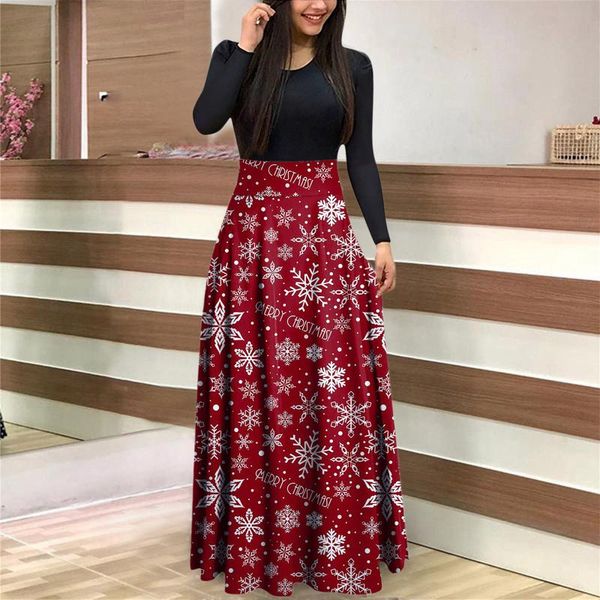 casual dresses style women christmas print maxi dress round neck long sleeve slim ladies high waist party swing #t2g, Black;gray
casual dresses style women christmas print maxi dress round neck long sleeve slim ladies high waist party swing #t2g, Black;gray