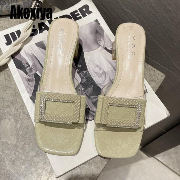 square buckle slippers women open toe flip flops chunky plating high heels slides bc455, Black
square buckle slippers women open toe flip flops chunky plating high heels slides bc455, Black