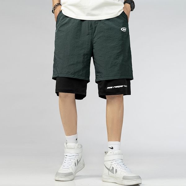 shorts men's fashion brand ins summer wear two pieces of trendy loose hip hop casual sports basketball pants, White;black
shorts men's fashion brand ins summer wear two pieces of trendy loose hip hop casual sports basketball pants, White;black