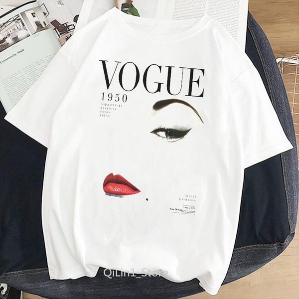 summer vogue vintage women t shirt paris style printed cool clothes harajuku graphic tees, White
summer vogue vintage women t shirt paris style printed cool clothes harajuku graphic tees, White