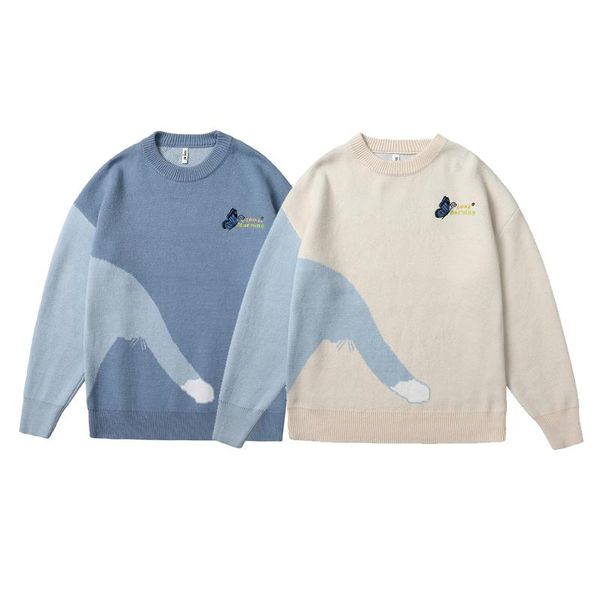 men's sweaters hip hop knitwear mens harajuku cartoon print sweater men fashion loose pullovers oversized jumpers streetwear, White;black
men's sweaters hip hop knitwear mens harajuku cartoon print sweater men fashion loose pullovers oversized jumpers streetwear, White;black