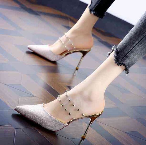 women brand designer rivet stiletto sandals pvc luxury shallow mouth lady princess pumps pointed toe hight heel shoes, Black
women brand designer rivet stiletto sandals pvc luxury shallow mouth lady princess pumps pointed toe hight heel shoes, Black