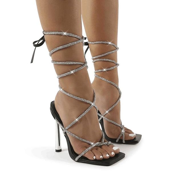 square toe rhinestone 2021 plus size 35-42 women sandals crystal high heels stiletto casual shoes for sandales femmes, Black
square toe rhinestone 2021 plus size 35-42 women sandals crystal high heels stiletto casual shoes for sandales femmes, Black