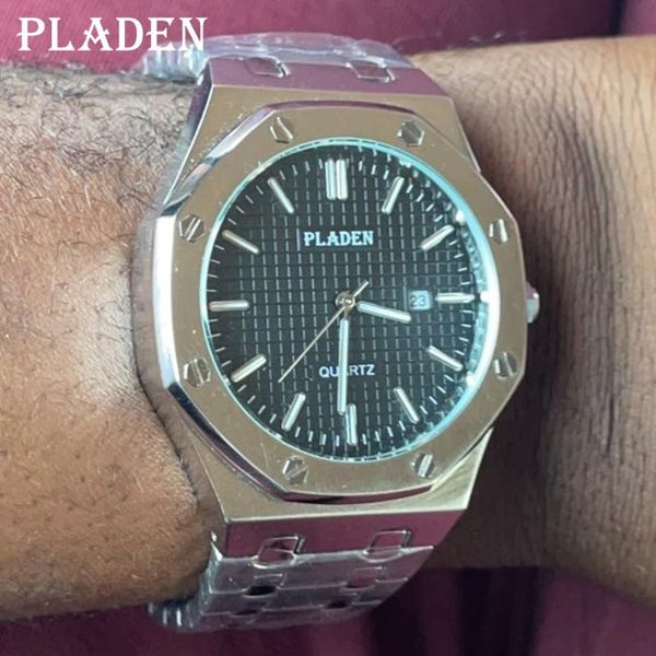 wristwatches pladen luxury quartz men watch waterproof dive full stainless steel business luminous sport clocks relogio masculino, Slivery;brown
wristwatches pladen luxury quartz men watch waterproof dive full stainless steel business luminous sport clocks relogio masculino, Slivery;brown