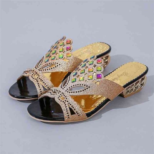 slippers lucyever women summer open toe chunky heel sandals fashion bling rhinestones beach flip flops slip on outside slides shoe, Black
slippers lucyever women summer open toe chunky heel sandals fashion bling rhinestones beach flip flops slip on outside slides shoe, Black