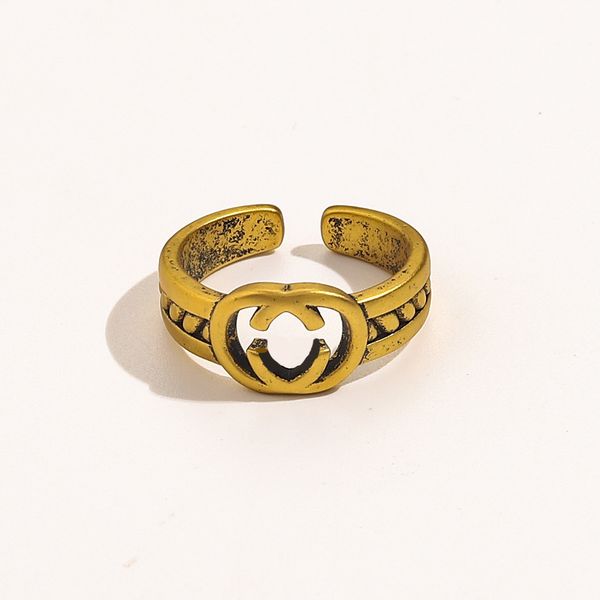 2021 high-quality jewelry 70% off sale home made old ring fashion double letter men and women lovers same adjustable opening pair, Black
2021 high-quality jewelry 70% off sale home made old ring fashion double letter men and women lovers same adjustable opening pair, Black