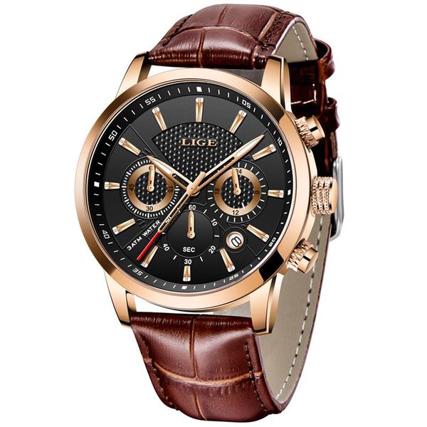 wristwatches 2021 lige busines watch men fashion sport quartz clock mens watches leather waterproof chronograph reloj hombre, Slivery;brown
wristwatches 2021 lige busines watch men fashion sport quartz clock mens watches leather waterproof chronograph reloj hombre, Slivery;brown
