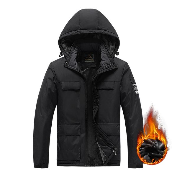 men's leather & faux winter cargo jackets sports parkas outdoors waterproof parka coat warm thick windbreakers plus size jacket 5x, Black
men's leather & faux winter cargo jackets sports parkas outdoors waterproof parka coat warm thick windbreakers plus size jacket 5x, Black