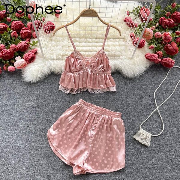 elegant swimsuit suit women 2021 summer pajamas camisole crop casual elastic waist shorts two-piece sets fashion women's tracksuit, Gray
elegant swimsuit suit women 2021 summer pajamas camisole crop casual elastic waist shorts two-piece sets fashion women's tracksuit, Gray