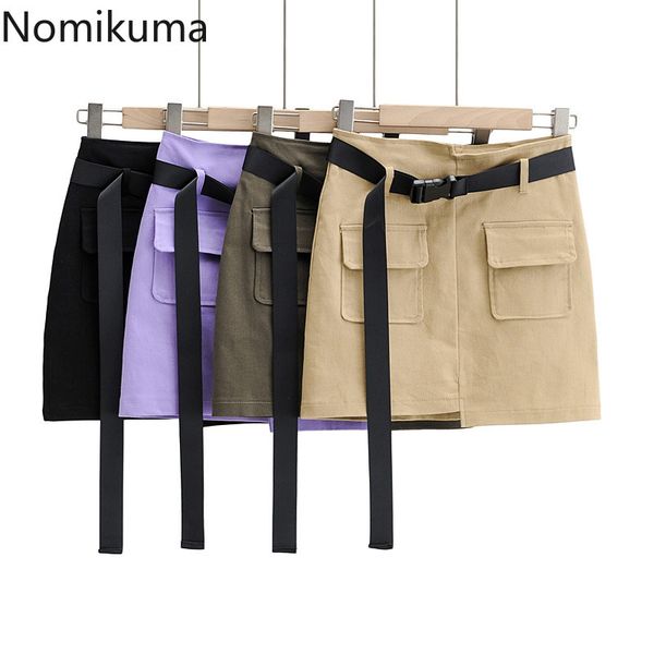 nomikuma safari style women mini skirt belt high waist irregular pockets skirts spring summer new faldas mujer 6e260 210427, Black
nomikuma safari style women mini skirt belt high waist irregular pockets skirts spring summer new faldas mujer 6e260 210427, Black
